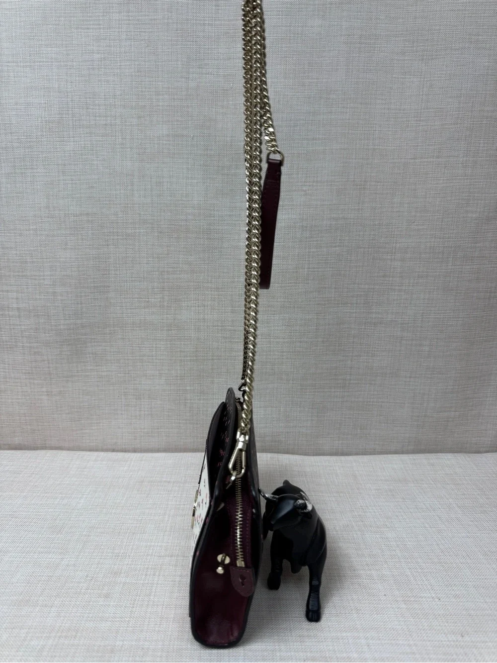 kate spade Black and White Floral Crossbody with Pink Accents
